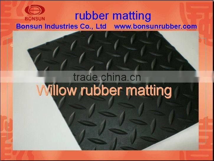 various pattern good quality anti slip rubber flooring mat