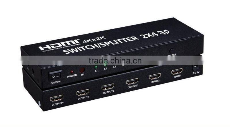 2X4 4K HDMI Switch/HDMI Splitter UK