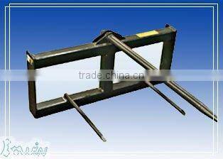 Bale handler for skid steer loader