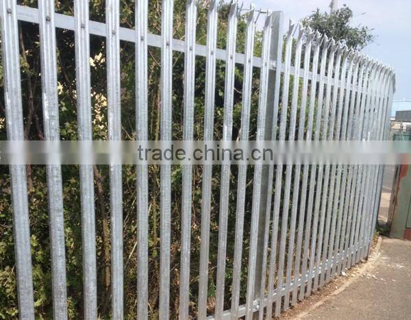 Galvanized Welded Road Barrier Gate Fence Palisade fence in european style