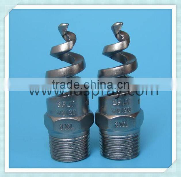 Stainless steel SS spiral cooling tower nozzle