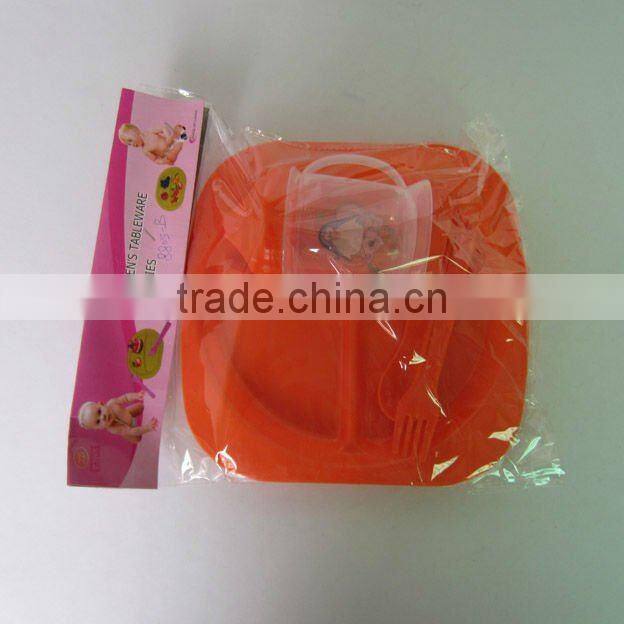4pcs unbreakable dinnerware plastic picnic set