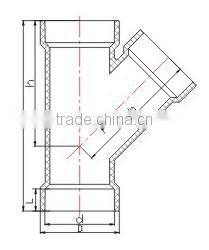 UPVC Y Tees ASTM D2665