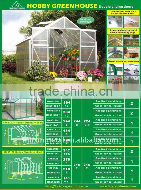 Aluminium Greenhouse Staging with15 Plastic Seed Trays HX56313-5