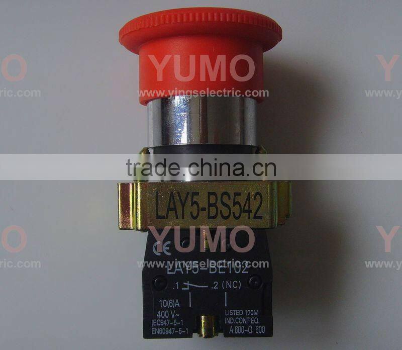 LAY5-BS542 30mm mushroom head emergency stop push button