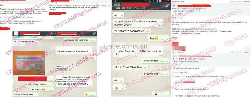 PHILLAYA Semi Trailer Air Suspension LOWBOY Axle landing leg Semi Trailer Parts Factory Price for Sale