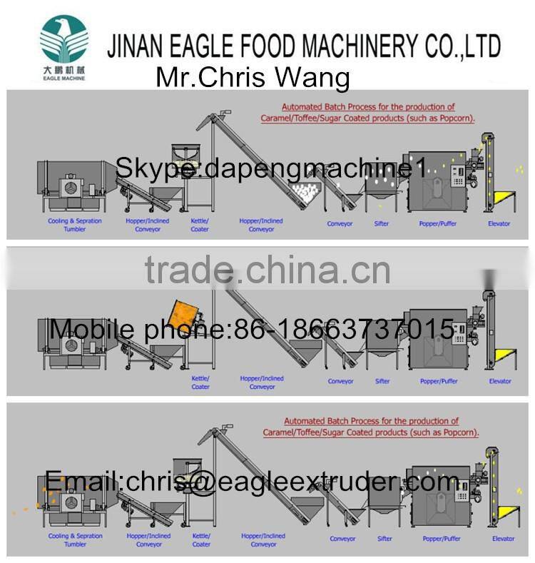 Automatic Popcorn Machine Popcorn Production Line for Industry