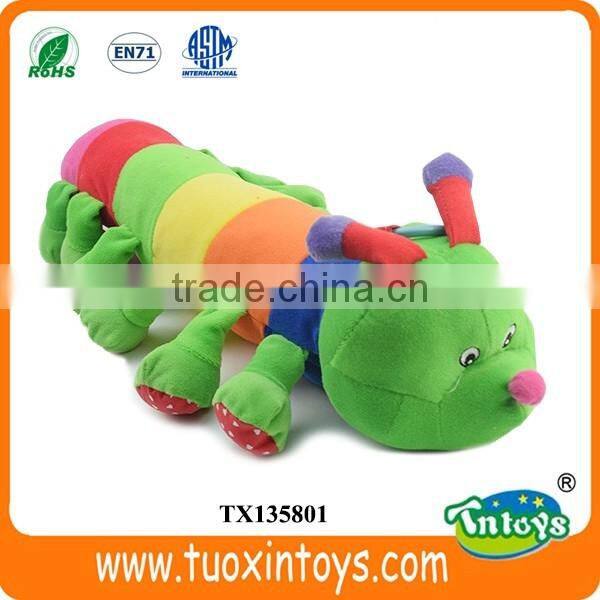 plush plastic caterpillar worm soft toy