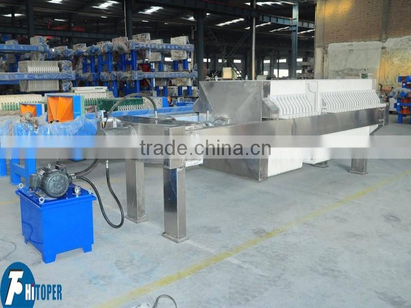 Environment protection used stainless small water treatment filter press
