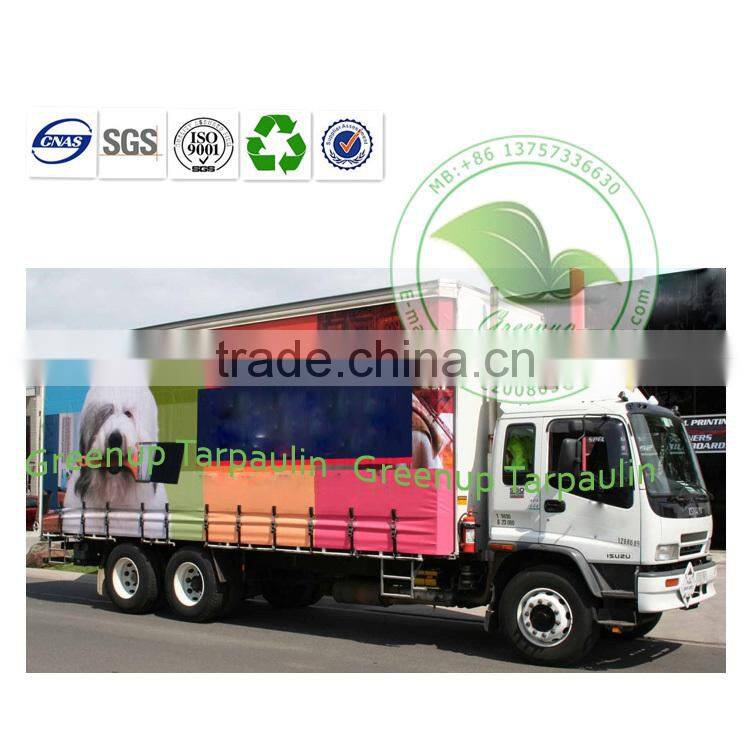 1100dtex Acrylic Treated Tarpaulin Artistical Printed Curtain-side/van body