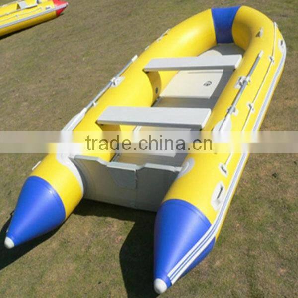 CE Approved inflatable Plastic Rowing Boat