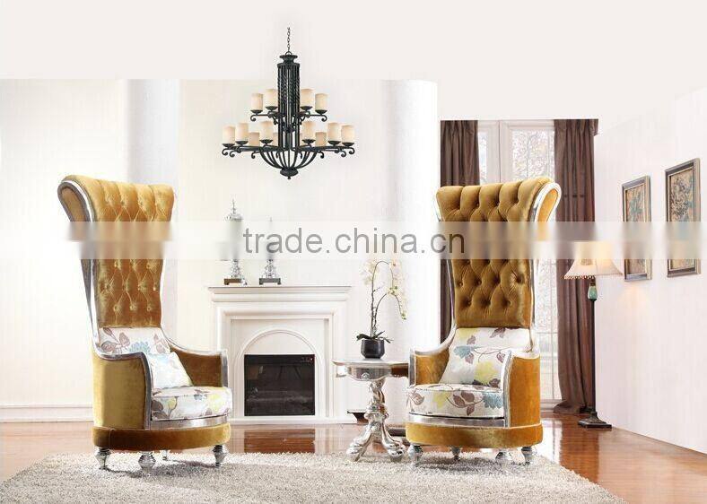BISINI Fashionable Living Room Set, European Style Queen Throne Sofa Chair, Classic and Royal High Back Chair (BF01-X1196)