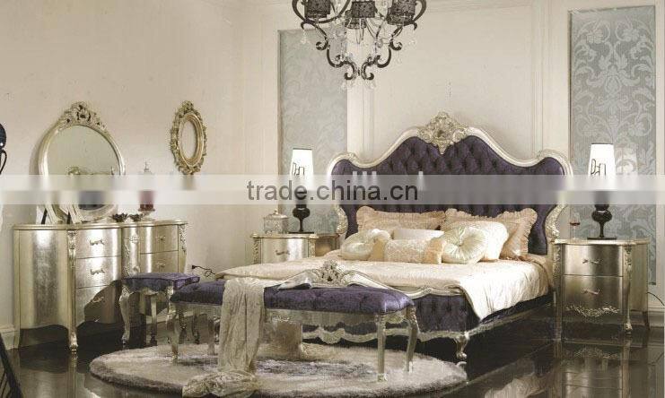 Luxury European sytle wooden bed (1.8M)