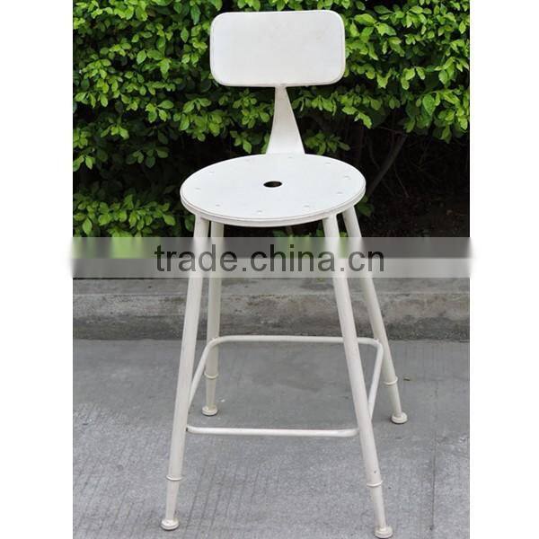 Iron bar stool chair stackable