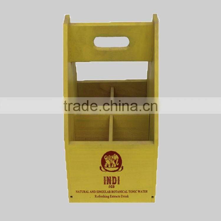 China Factory Supply pine/paulownia wooden wine box, christomas wood craft and gifts using for wine bucket