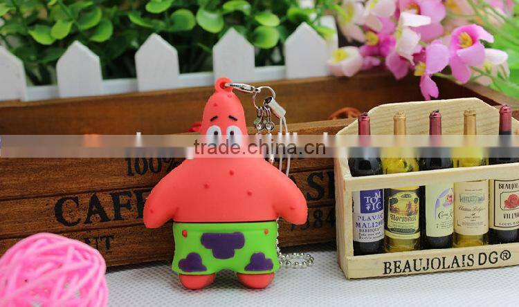 creative cartoon pvc usb flash drive shell
