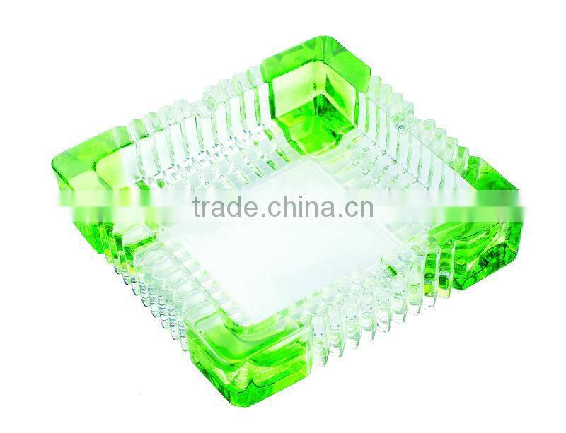 Glass ashtray with spray color,glass ashtray