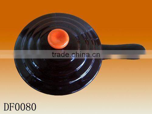 2pcs ceramic dinner set cassoulet pan with lid