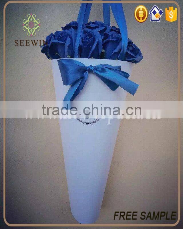 convenientliy hard paper flower paper bag