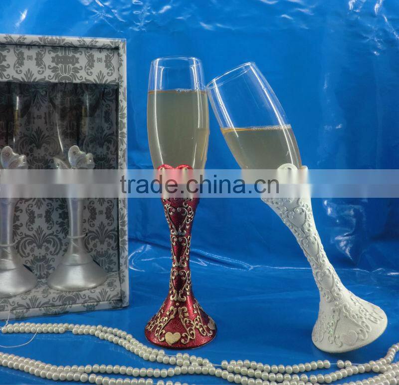 blue starfish champagne toasting flutes wedding souvenirs 2014