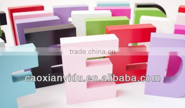 Large Wooden Letter12*9*2.5CM size in Stock Wood Alphabet Letters