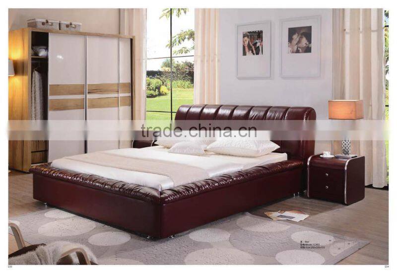 2015 bed design furniture / latest double bed designs YC802