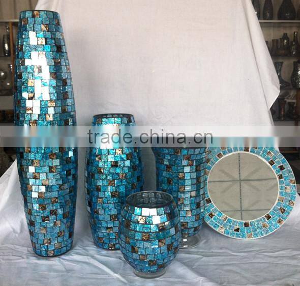 Elegant Style Tall Glass Vase Christmas Centerpieces