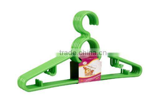 Hot Sale Green Plastic Coat Dress Hanger
