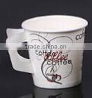 4oz with handle disposable black paper drinking & coffee cup supplier