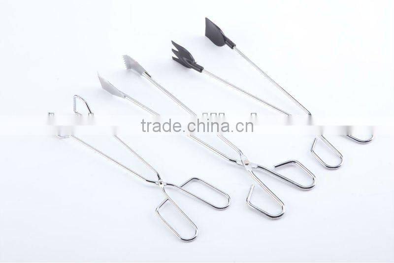iron/stainless steel food tong/bbq tools/iron food tong