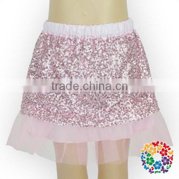 Latest fashion dresses girls glitter sequin tutu toddler pink tutu skirt for 2 year old girl dress