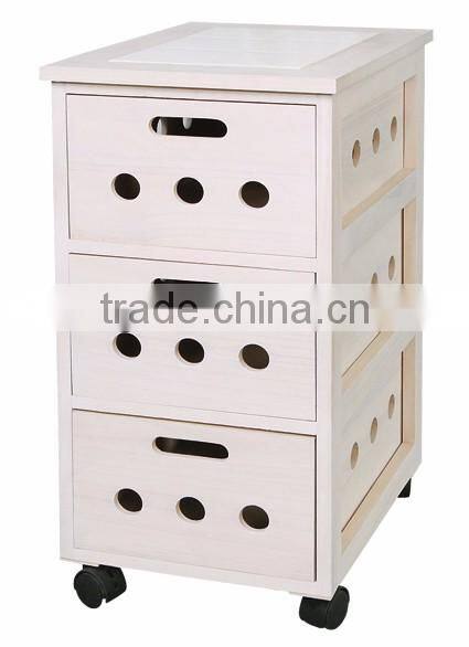 New style high quality and good price wooden cabinet with wheels