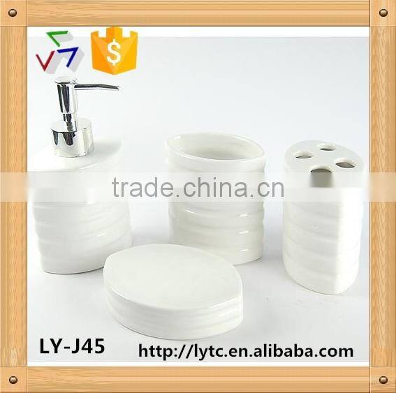 ceramic porcelain bath accessories set, bath set,,bathroom fitting,ceramic soap dispenser/toothbrush holder/tumbler/soap dish