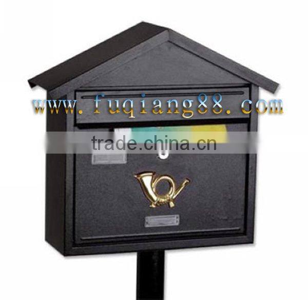 European style metal mailbox can be with stand