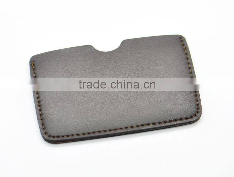 Custom Personalized Factory Direct Wholesale Genuine Leather Card Holder Simple Design