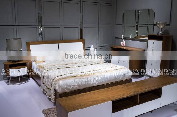 new design bed furniture, bed furniture set, modern bed for hotels