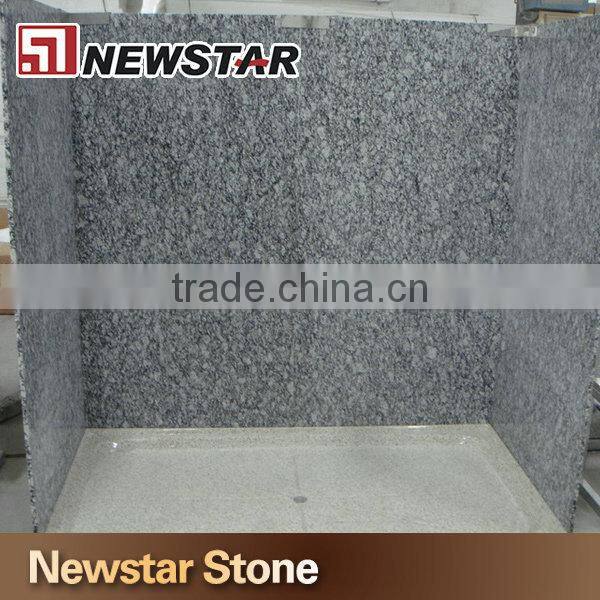 Polished natural granite shower wall panels