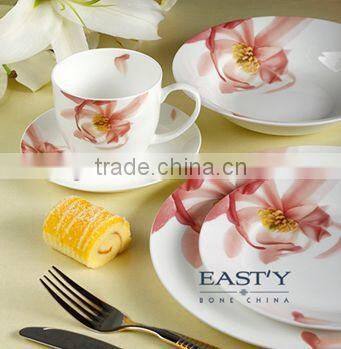Hotel & restaurant white wholesale fine ceramic Coffee Set/Cappuccino Set , porcelain tea set