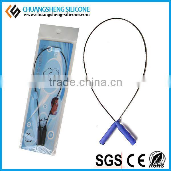 Very hot selling popular silicone ajustable length glasses retainer