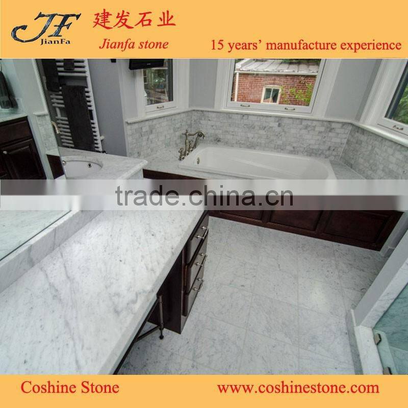 white marble table tops italian Bianco Carrara white countertop kitchen cabinets