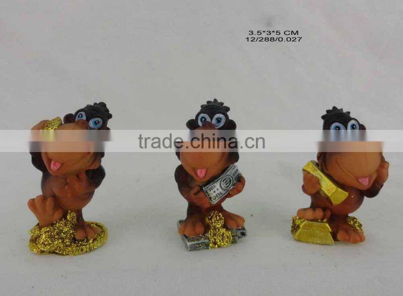 2016 Russia Resin monkey figurines wholesale