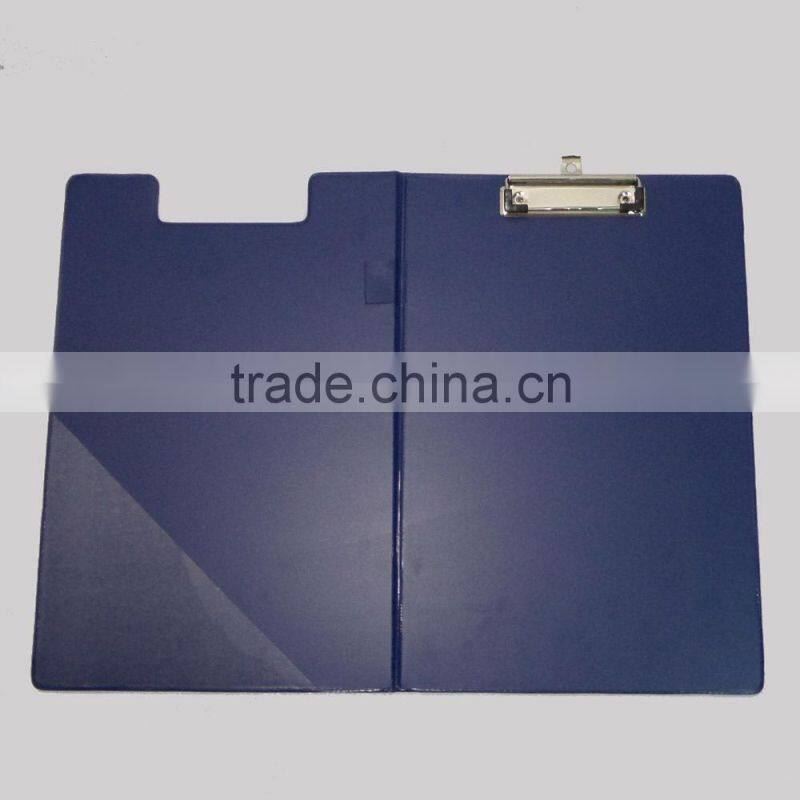 FC size office PVC plastic clipboard with pen holder