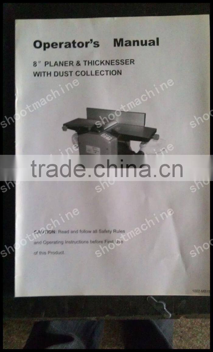 Woodworking machine MBY8X with 2000mm planer length and 400mm width planer and 3kw motor