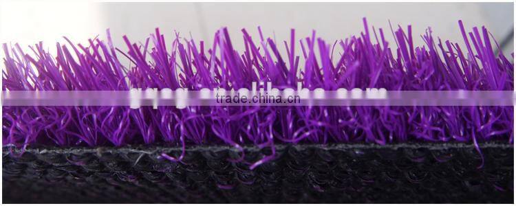 25mm PE monofilament purple color Synthetic Turf Grass for school