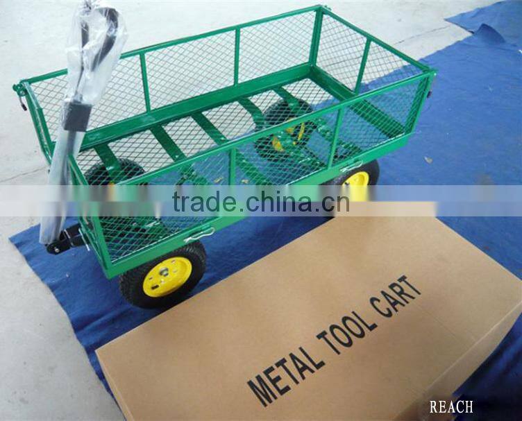 Heavy Duty Garden Tool Wagon with Four Wheels