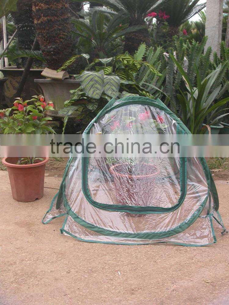 Convenient protective plastic small garden tent