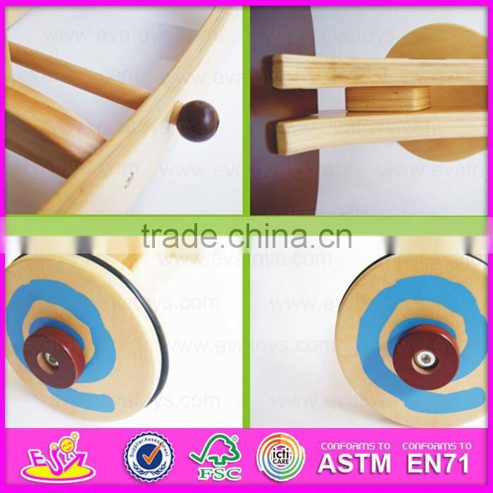 2016 new design baby wooden horse walker,new fashion rocking horse baby walker, high quality baby walker W16A015