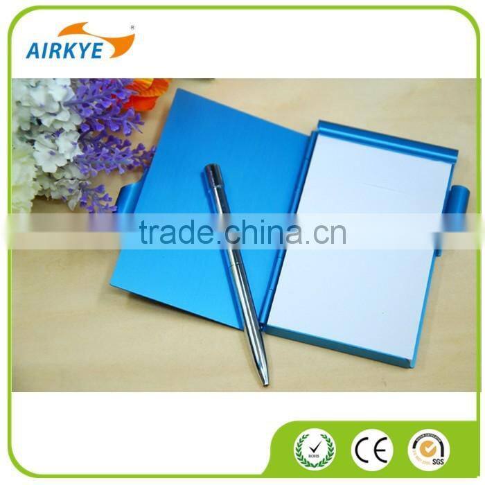 2017 new Aluminum notebook with pen