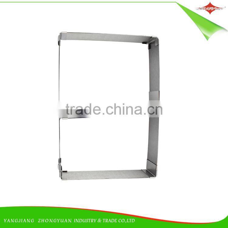 ZY-F1401 pratical adjustable stainless steel square mousse cake mold