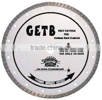 Small Turbo Diamond Blade for Medium Hard Material (GETB)